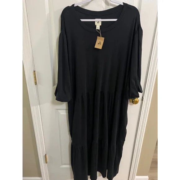 Amazon Essentials Women's Organic Cotton Fit and Flare Dress NWT 6X - Picture 6 of 13